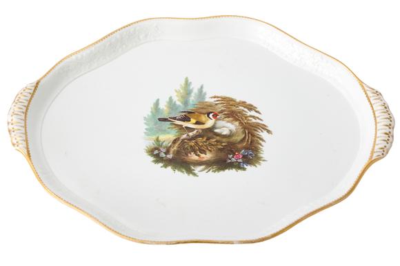 Duke's Auctions Lot 11 A LARGE SPODE PORCELAIN TRAY