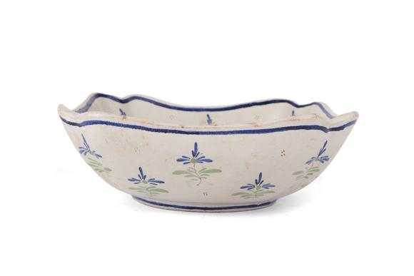 Duke's Auctions Lot 16 A PAIR OF FRENCH FAIENCE QUIMPER BOWLS
