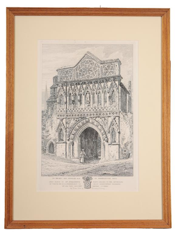 Duke's Auctions Lot 201 AFTER JOHN SELL COTMAN (1782-1842) St. Ethelbert's Gate