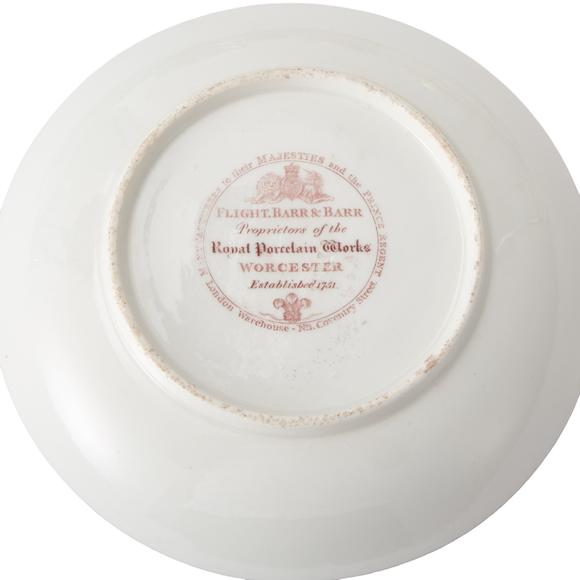 Duke's Auctions Lot 20 A SET OF FOUR FLIGHT, BARR & BARR TEACUPS AND SAUCERS