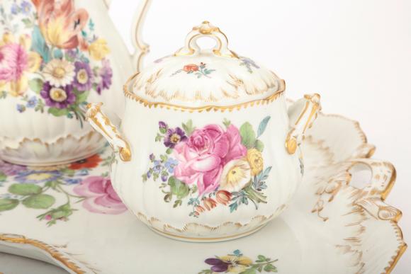 Duke's Auctions Lot 23 A LIMOGES PORCELAIN CABARET SERVICE