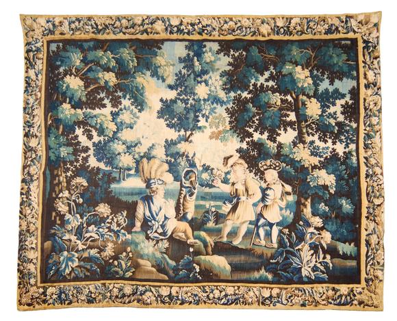 Duke's Auctions Lot 292 A FLEMISH VERDURE TAPESTRY