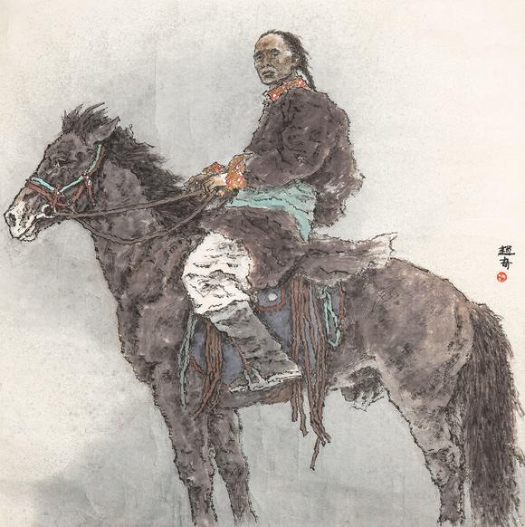 中鴻信趙奇（b.1954） 御馬圖