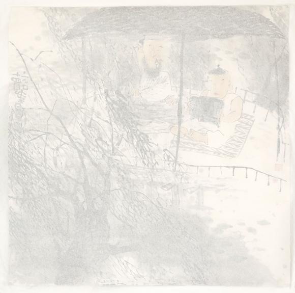 中鴻信戴順智（b.1952） 讀書(shū)圖