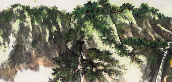 中鴻信謝稚柳（1910-1997） 山居圖卷