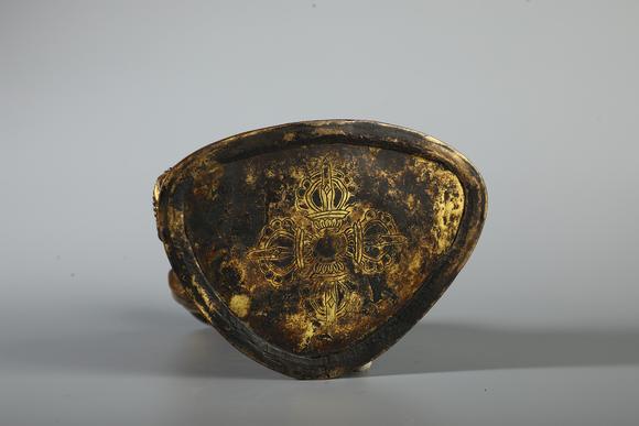 SEAVIEW AUCTIONS PTY LTDA Gilt Bronze Seated Lama Buddha Statue on Double Lotus Base, China, 18th CE