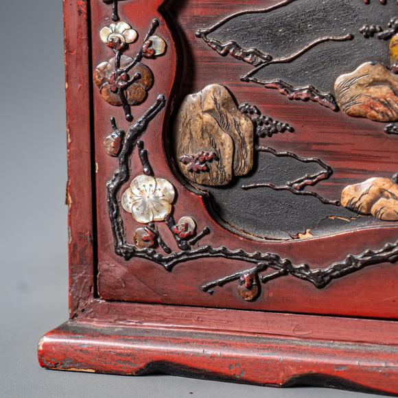 大阪國(guó)際嵌螺鈿花鳥(niǎo)盒