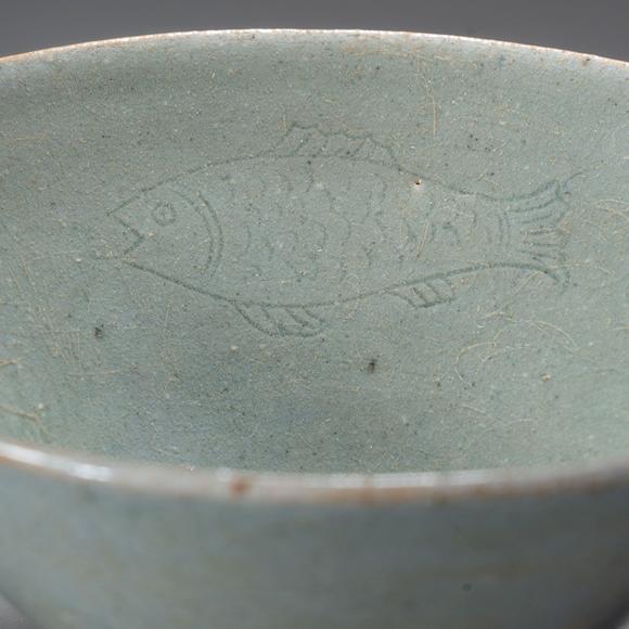 大阪國(guó)際高麗青磁魚(yú)文茶盞