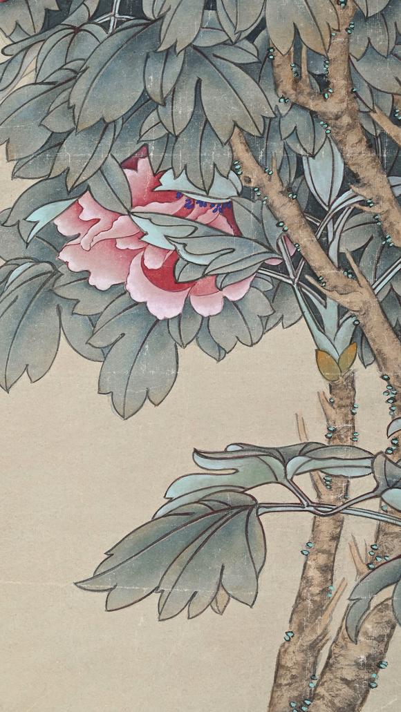 東京蕓術(shù)于非闇 國色天香 立軸紙本設(shè)色