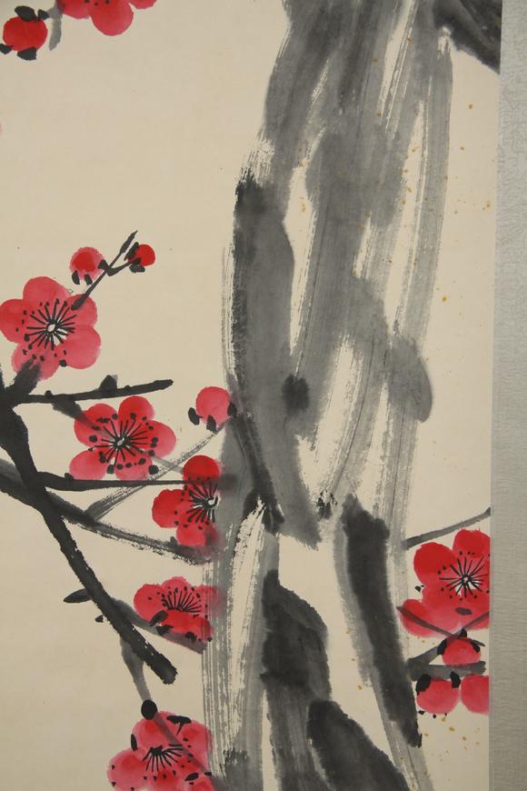 東京蕓術(shù)齊白石 喜在眉頭 立軸紙本設(shè)色