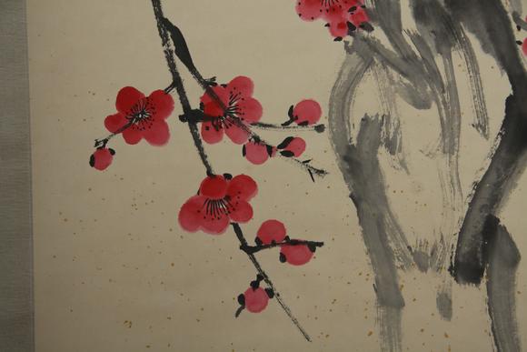 東京蕓術(shù)齊白石 喜在眉頭 立軸紙本設(shè)色
