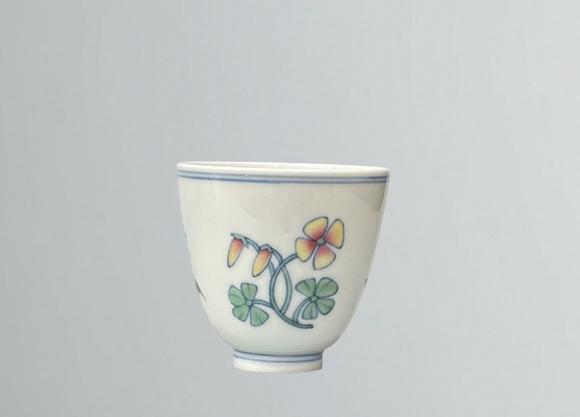 東京蕓術(shù)寄托康熙青花斗彩三秋杯