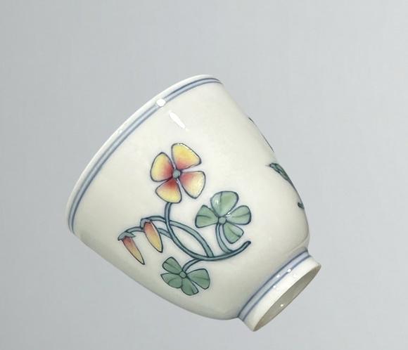 東京蕓術(shù)寄托康熙青花斗彩三秋杯