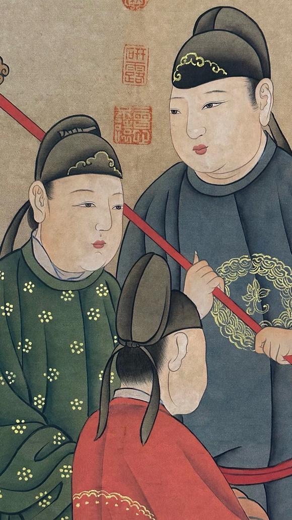 東京蕓術(shù)任仁發(fā) 元代 張果老見明皇 長(zhǎng)卷絹本