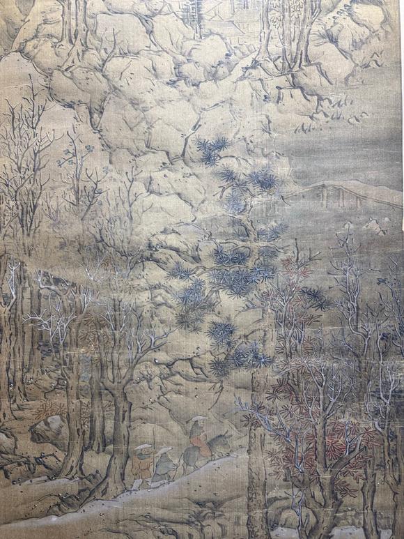 東京蕓術(shù)藍(lán)瑛 寒林雪居圖 