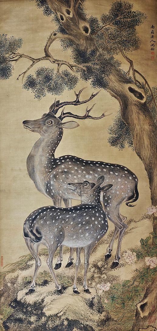 北京萬歷沈銓 雙鹿