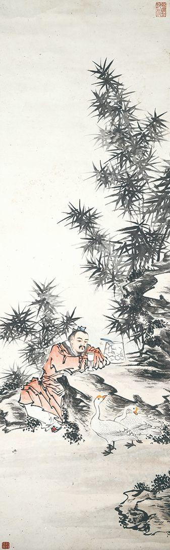北京萬(wàn)歷胡錫珪 義之愛(ài)鵝