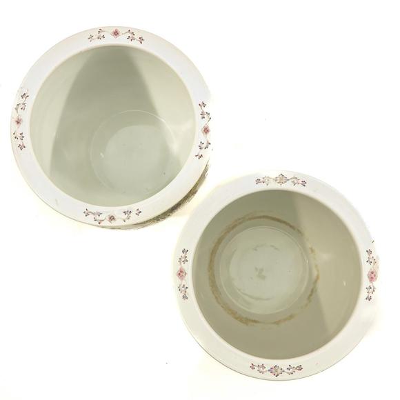 Castle AuctionA pair of famille rose fish bowls