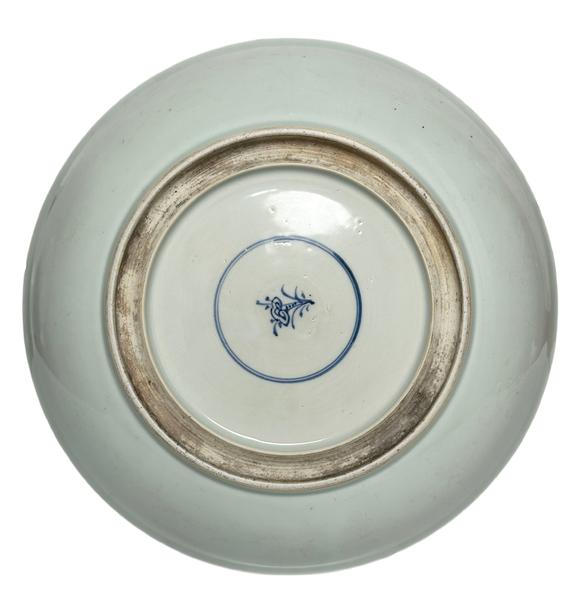 Castle AuctionA Chinese plate of Famille Verte figures, Kang Xi Pr. 