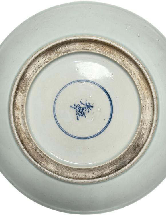 Castle AuctionA Chinese plate of Famille Verte figures, Kang Xi Pr. 