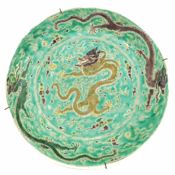 Castle AuctionA dragon decor charger