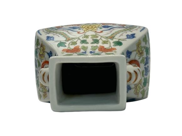 Castle AuctionA Chinese Doucai elephant-eared vase, Qing Dynasty Pr. 