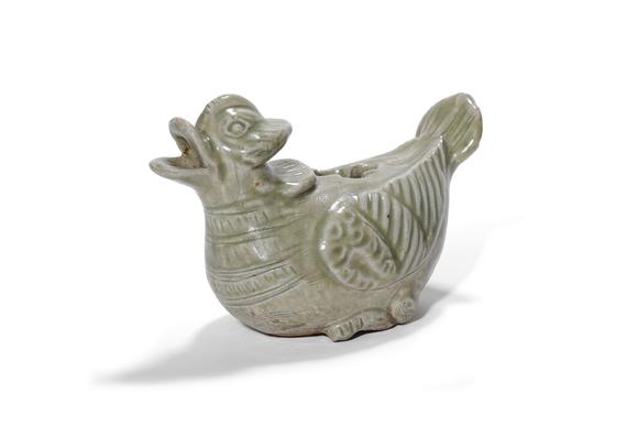 Castle AuctionA Yue Kiln Duck-Shaped Water Dropper, 3rd–6th C Pr.