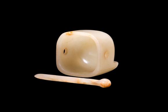 Castle AuctionA Pale White Jade Official Hairpin Set, Ming, Circa 1368–1644 AD Pr.