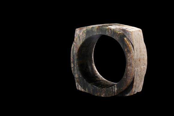 Castle AuctionA Mottled Dark Green Jade Cong, Liangzhu, Circa 3300–2300 C BC Pr.