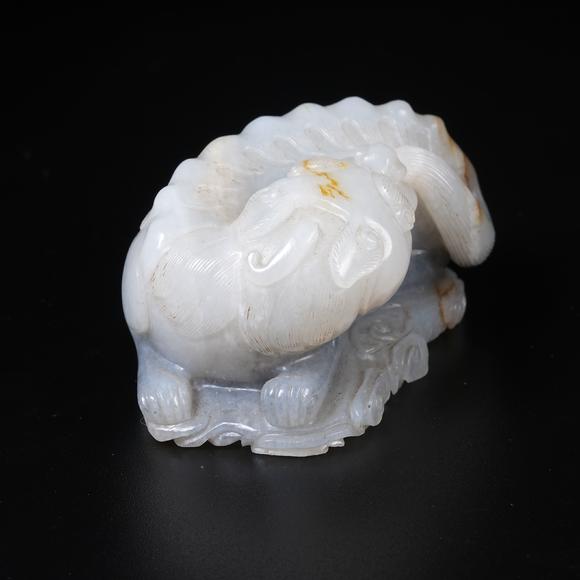 弘楊株式會社高古玉瑞獸擺件