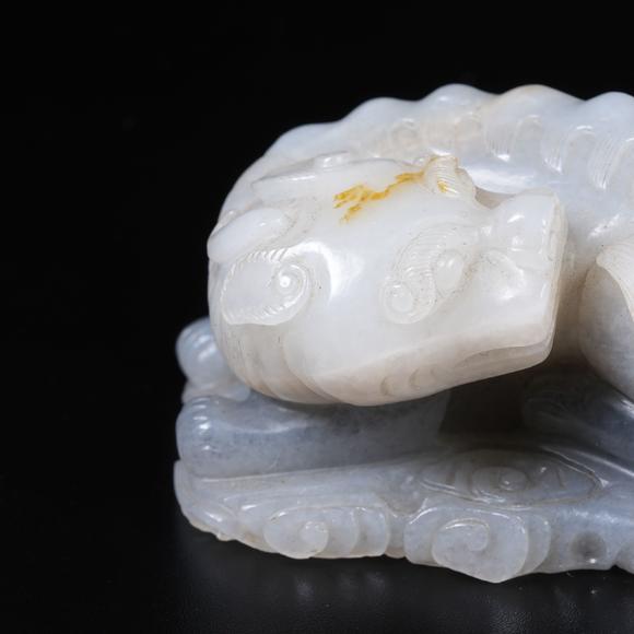 弘楊株式會社高古玉瑞獸擺件