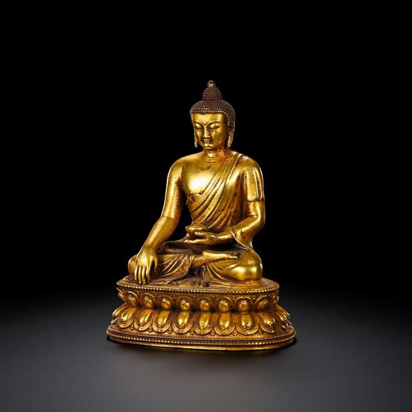 金澤美術(shù)清代銅鎏金釋迦牟尼佛