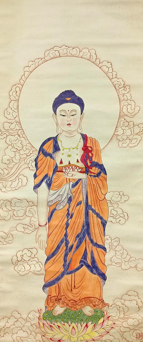 書畫藝拍王美芳 佛像
