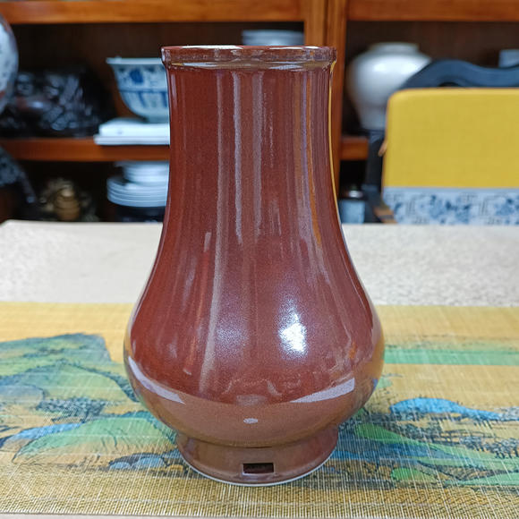 書畫藝拍 清古銅釉枇杷罇