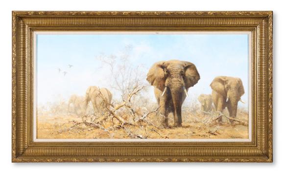 Dreweattsλ DAVID SHEPHERD (BRITISH 1931-2017), THE RED ELEPHANTS OF TSAVO