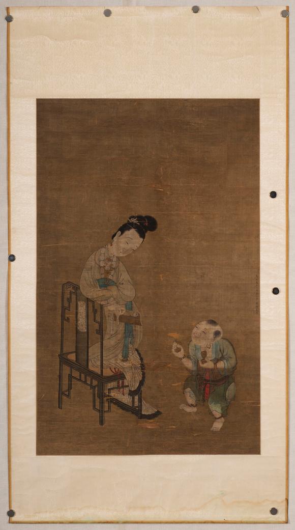 上海雅藏夏厚 教子圖