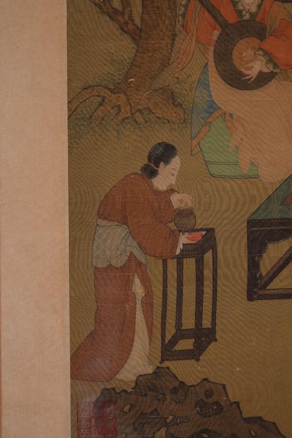 Cascade'sWen Zhiming's listening chart | 文徵明 聽琴圖