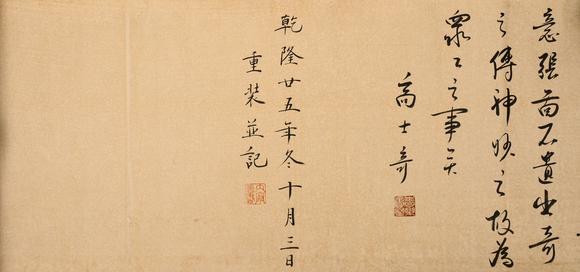 吉本株式會社中國古代 趙孟頫 老君十式圖 絹本手卷