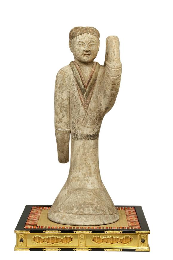 京都祇園會(huì)拍賣西漢 彩陶女樂舞俑