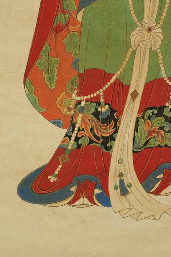京都祇園會(huì)拍賣張大千 紅拂女出塵圖 紙本掛軸