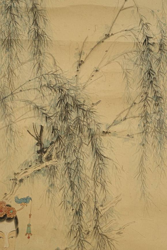 京都祇園會(huì)拍賣張大千 仕女圖 紙本鏡心