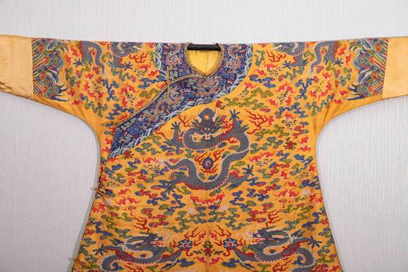 Eden Fine Antiques Galleries LLCA CHINESE KESI WOVEN IMPERIAL DRAGON ROBE