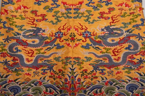 Eden Fine Antiques Galleries LLCA CHINESE KESI WOVEN IMPERIAL DRAGON ROBE
