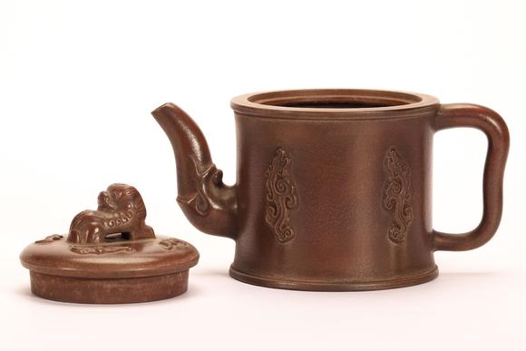 Eden Fine Antiques Galleries LLCA CHINESE LION KNOB ZISHA TEAPOT