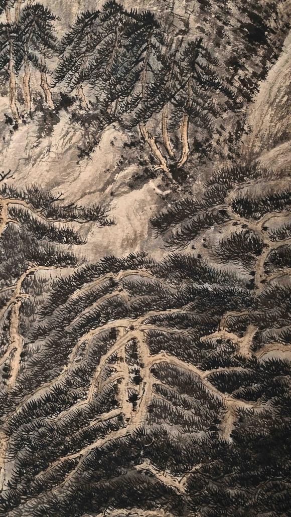 Eden Fine Antiques Galleries LLC1946 ZHANG DAQIAN MOUNTAIN RETREAT AMONG PINES PAINTING