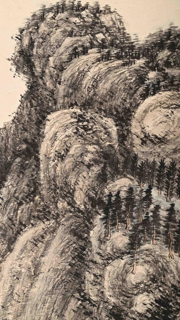 Eden Fine Antiques Galleries LLC1946 ZHANG DAQIAN MOUNTAIN RETREAT AMONG PINES PAINTING