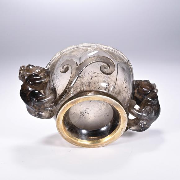 Eden Fine Antiques Galleries LLCA CHINESE CRYSTAL DRAGON MOTIF CENSER