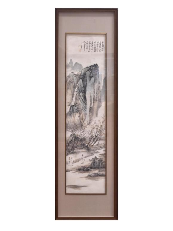 Eden Fine Antiques Galleries LLC1932 ZHANG DAQIAN 4 PANEL FRAMED PAINTING