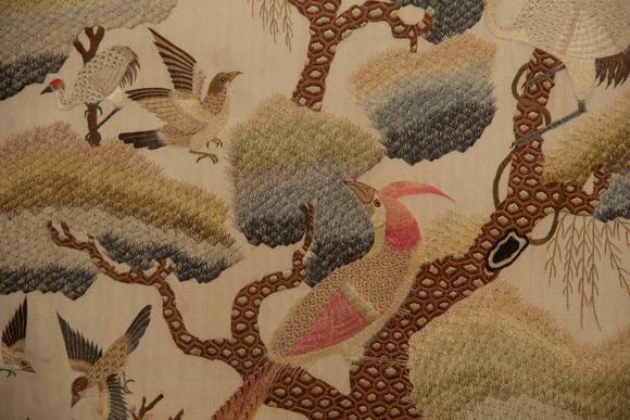 Eden Fine Antiques Galleries LLCA SET OF CHINESE BIRD AND FLOWER EMBROIDERY PANELS