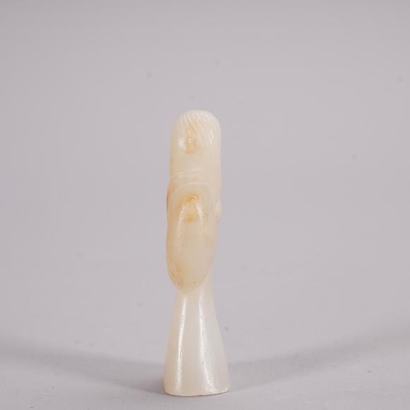 Eden Fine Antiques Galleries LLCA CHINESE CARVED STANDING JADE FIGURE